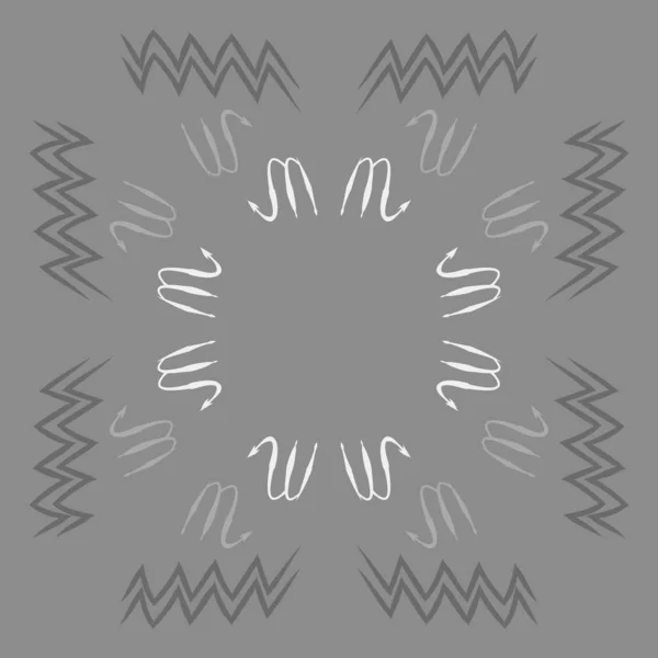 Patrón Inconsútil Caligrafía Simple Abstracta — Archivo Imágenes Vectoriales