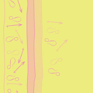 Soyut basit zodyak süsleme Dikişsiz desen