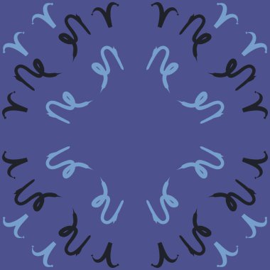 Soyut basit burçların kusursuz deseni, vektör illüstrasyonu