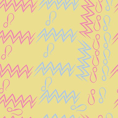 desen arka plan, burçlar ile soyut vektör desen 