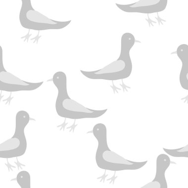 renkli dikişsiz güvercinler desen, sadece vektör illüstrasyon 