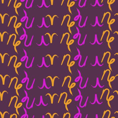 Soyut basit burç süslerinin kusursuz deseni