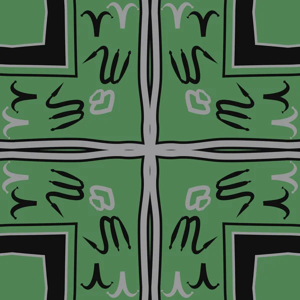 Ilustracja Krzyż Streszczenie Wektor Zielony — Wektor stockowy