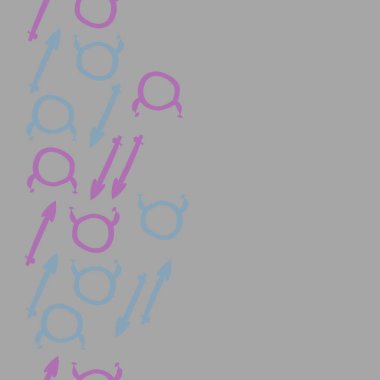 Soyut basit zodyak süsleme Dikişsiz desen