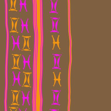 desen arka plan, burçlar ile soyut vektör desen 