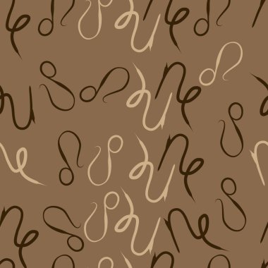 Soyut basit burç süslerinin kusursuz deseni