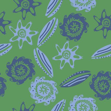 dikişsiz deniz deseni, sadece vektör illüstrasyon