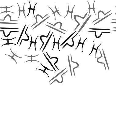 Soyut basit zodyak süsleme Dikişsiz desen