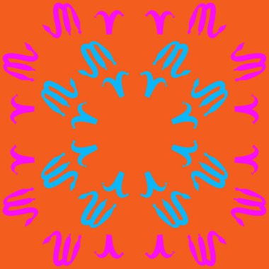 Soyut basit zodyak süsleme Dikişsiz desen