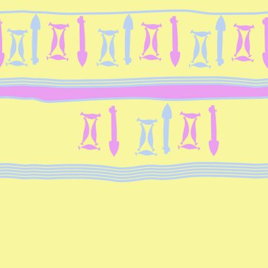 Burçlar ile dikişsiz soyut desen, vektör arka plan