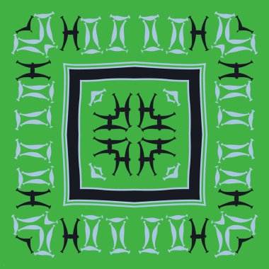 Soyut basit burç süslerinin kusursuz deseni