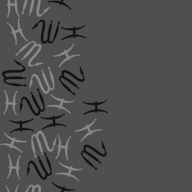 Soyut basit zodyak süsleme Dikişsiz desen