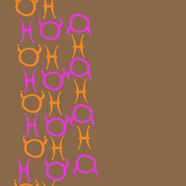 farklı sembollerle kesintisiz vektör arka planı