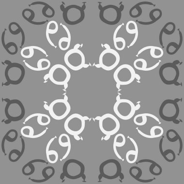 Soyut basit zodyak süsleme Dikişsiz desen