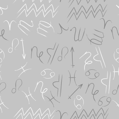 Soyut basit zodyak süsleme Dikişsiz desen