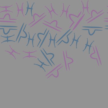 Soyut basit zodyak süsleme Dikişsiz desen