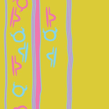 Soyut basit burç süslerinin kusursuz deseni