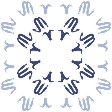 Soyut basit zodyak süsleme Dikişsiz desen