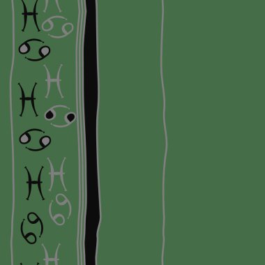 Soyut basit zodyak süsleme Dikişsiz desen