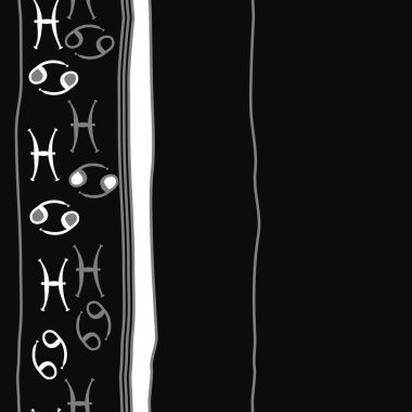 Soyut basit zodyak süsleme Dikişsiz desen