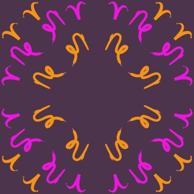 Soyut basit burçların kusursuz deseni, vektör illüstrasyonu