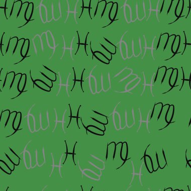 Soyut basit zodyak süsleme Dikişsiz desen