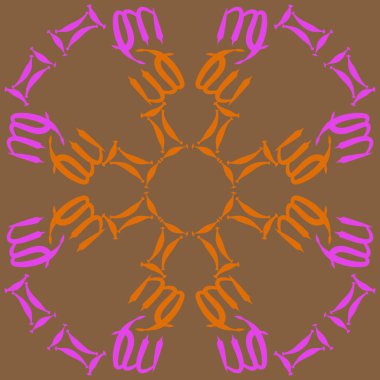 burç işaretleri ile dikişsiz desen, vektör illüstrasyon 