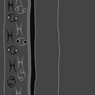 Soyut basit zodyak süsleme Dikişsiz desen