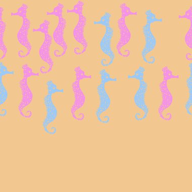 Denizatı deseni renkli vektör illüstrasyon. Kopyalama alanı