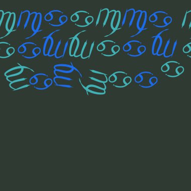 Zodiac Signs ile farklı Dikişsiz desen