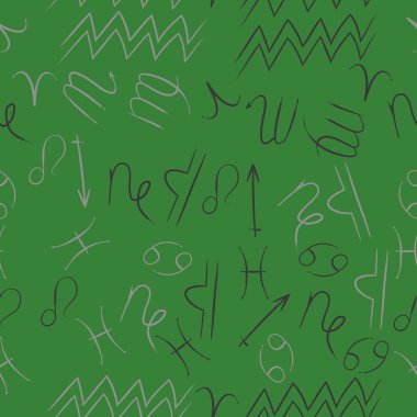 Soyut basit zodyak süsleme Dikişsiz desen