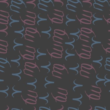 Koç ve başak Zodiac Signs ile Dikişsiz desen