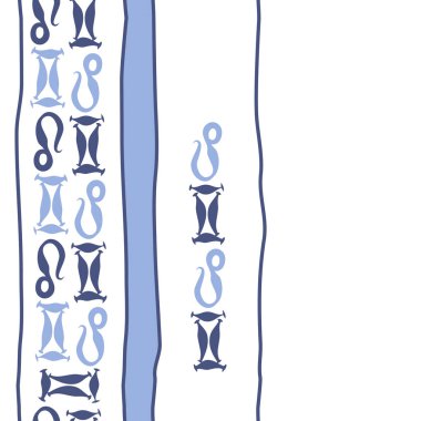 Soyut basit burçlar süs ile Dikişsiz desen