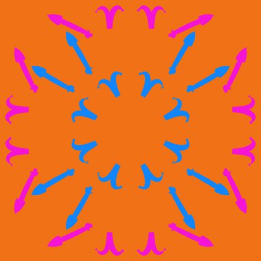 Zodiac Signs-Aries, yay Dikişsiz deseni. Vektör Illustration