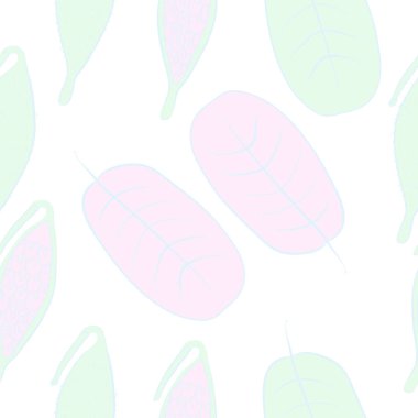 Soyut basit yaprakların kusursuz deseni