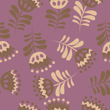 Kusursuz çiçek deseni, vektör çizimi