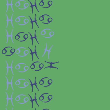 desen arka plan, burçlar ile soyut vektör desen 