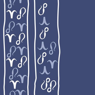 desen arka plan, Burç işaretleri ile vektör deseni 