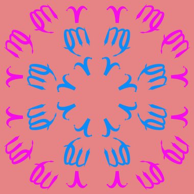 desen arka plan, Burç işaretleri ile vektör deseni 