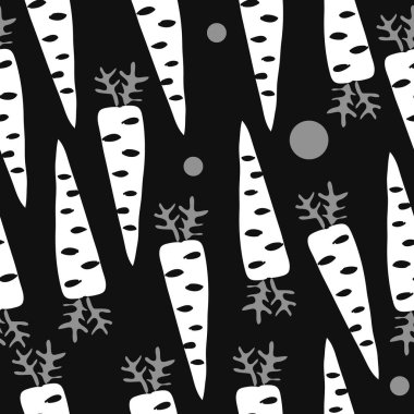 Havuçlu kusursuz desen, vektör çizimi