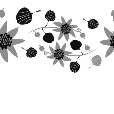 Kusursuz çiçek deseni, vektör çizimi