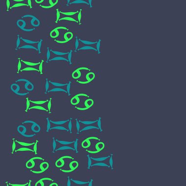 desen arka plan, burçlar ile soyut vektör illüstrasyon 