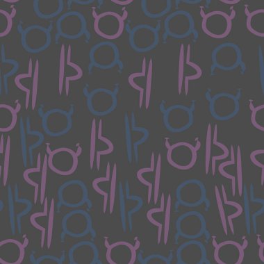 Soyut basit zodyak süsleme Dikişsiz desen