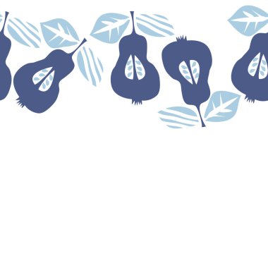 Soyut basit armut Dikişsiz desen