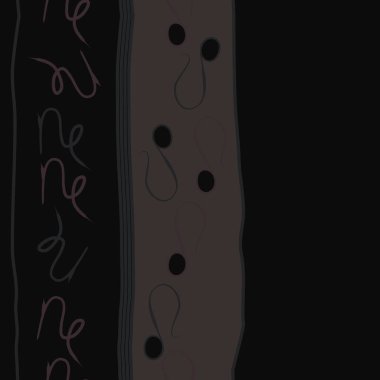 Zodyak işaretleri Dikişsiz desen - aslan, oğlak. Vektör çizimi