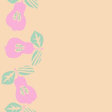 Soyut basit armut Dikişsiz desen