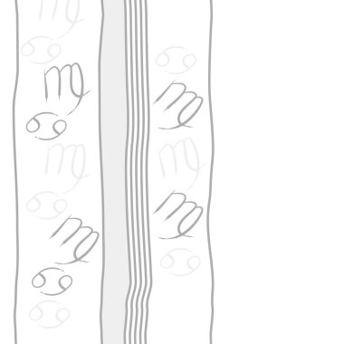 burçlar ve çizgiler ile soyut vektör deseni