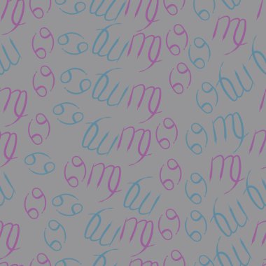 Soyut basit zodyak süsleme Dikişsiz desen