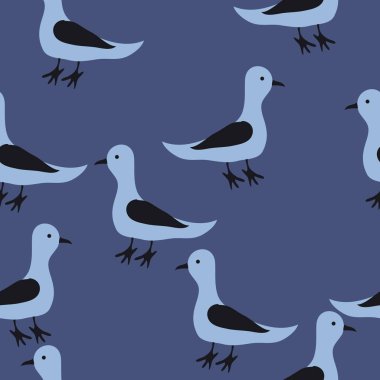 renkli dikişsiz güvercinler desen, sadece vektör illüstrasyon 