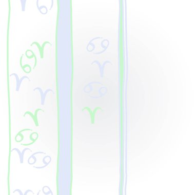 Zodiac Signs Dikişsiz desen. Vektör Illustration